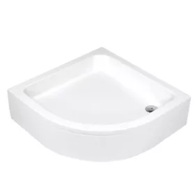   Zuhanytálca, Deante Plus II akril, íves zuhanytálca, fehér 90x90 KTU_031B