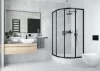 Zuhanytálca, Deante Plus II akril, íves zuhanytálca, fehér 90x90 KTU_031B