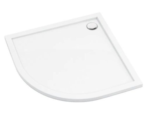 Zuhanytálca, Deante Prizma akril, íves zuhanytálca, fehér 90x90 KTJ_093B