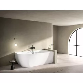  Kád, Aquatrend Monaco jobbos akril aszimmetrikus térkád fehér lefolyóval 170x80