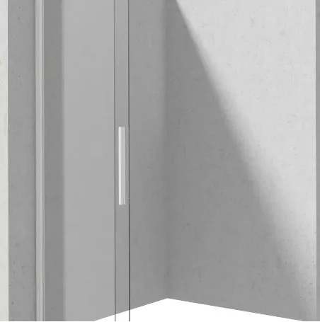Walk-in, Deante Prizma tolóajtós walk-in, fehér, 140 cm KTJ_A34R