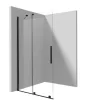 Walk-in, Deante Prizma tolóajtós walk-in, fekete 140 cm KTJ_N34R