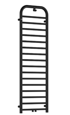 Egyenes radiátor, Deante Silia fürdőszoba radiátor, fekete, 1570x500 mm AGI_NG51