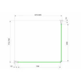 Zuhanykabin, Aquatrend Quatro C98 90x80