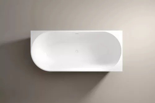 Kád, Aquatrend Monaco félszabadon álló kád fehér lefolyóval, jobbos 160x80