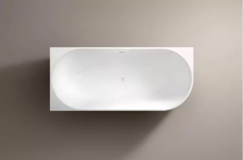 Kád, Aquatrend Monaco félszabadon álló kád fehér lefolyóval, balos 160x80