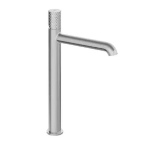   Mosdó csaptelep, Deante Silia Hexa magas mosdó csaptelep, szálcsiszolt acél BHS_F20K