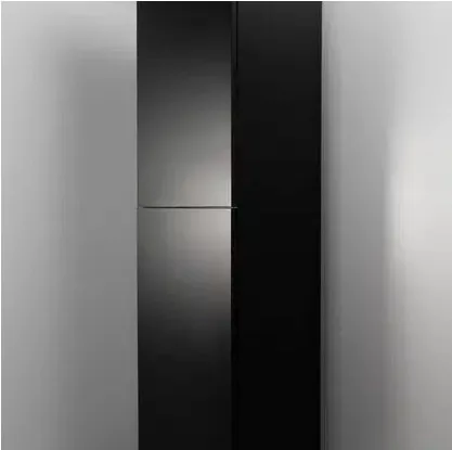 Fali szekrény, Deante Prizma fali szekrény 35x35x160 cm, fekete SDI_NSL1