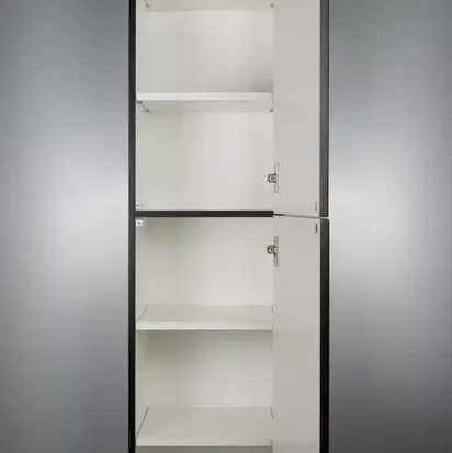 Fali szekrény, Deante Prizma fali szekrény 35x35x160 cm, fekete SDI_NSL1
