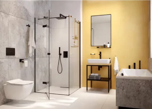 Fogas, Deante Mokko szimpla akasztó, fekete ADM_N111