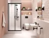 WC kefe tartó, Deante Mokko szabadonálló wc kefe tartó, fekete ADM_N712