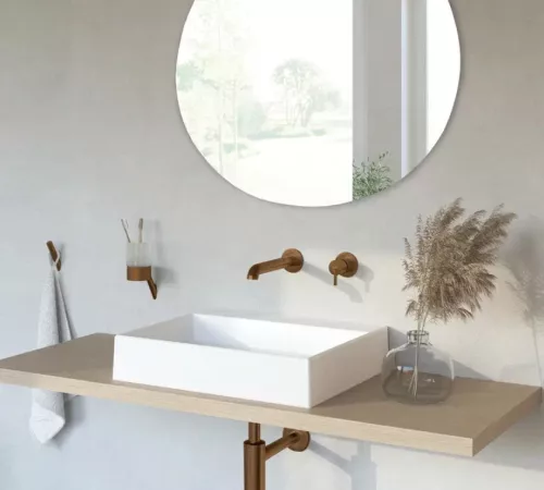 Fogas, Deante Silia szimpla törölközőtartó, szálcsiszolt bronz ADI_C111