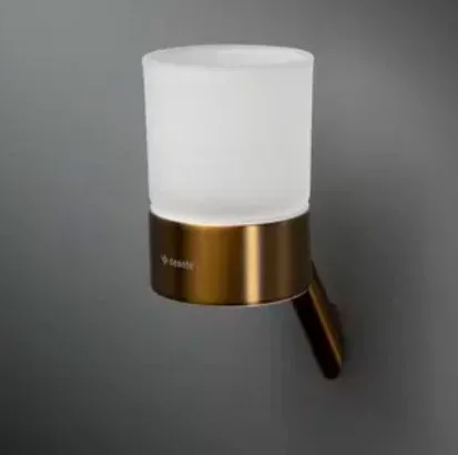 Pohártartó, Deante Silia fali pohártartó, szálcsiszolt bronz ADI_C911