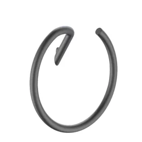   Törölközőtartó, Deante Silia fali, kerek törölközőtartó, titanium ADI_D611
