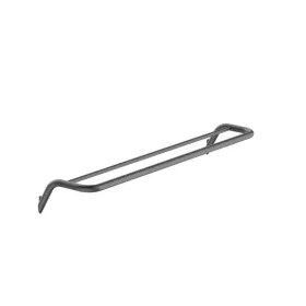   Törölközőtartó, Deante Silia fali, dupla törölközőtartó, titanium ADI_D631