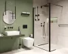 WC kefe tartó, Deante Silia fali wc kefe tartó, fekete ADI_N711