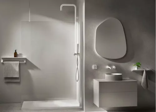 Walk-in, Deante Prizma zuhanyfal 120 cm, króm KTJ_032P