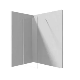 Walk-in, Deante Prizma zuhanyfal 100 cm, fehér KTJ_A30P