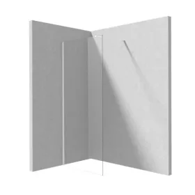 Walk-in, Deante Prizma zuhanyfal 120 cm, fehér KTJ_A32P