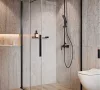 Walk-in, Deante Prizma zuhanyfal 100 cm, fekete KTJ_N30P