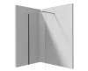 Walk-in, Deante Prizma zuhanyfal 120 cm, fekete KTJ_N32P