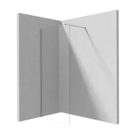   Walk-in, Deante Prizma zuhanyfal 110 cm, szálcsiszolt acél KTJ_F31P