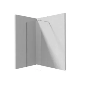   Walk-in, Deante Prizma zuhanyfal 120 cm, szálcsiszolt acél KTJ_F32P